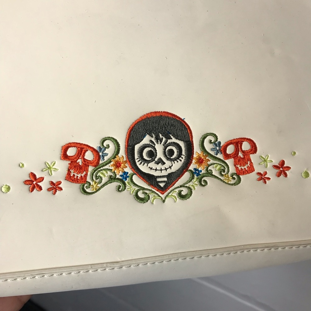 Loungefly Disney Pixar Coco Floral Guitar Crossbody Bag Tote Purse - Picture 10 of 15